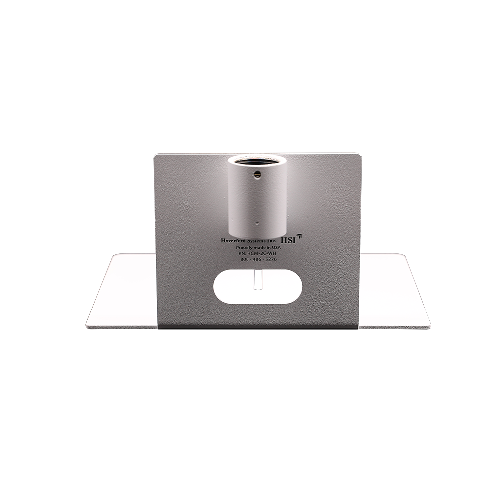 PTZOptics HCM-2C Large Universal Camera Pole Mount (White) - view 2