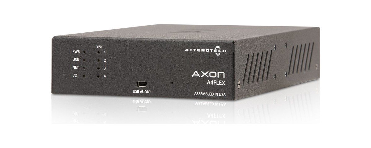 QSC Attero Tech Axon A4FLEX 4-Channel AES67 Audio Interface with Amplifier - view 3