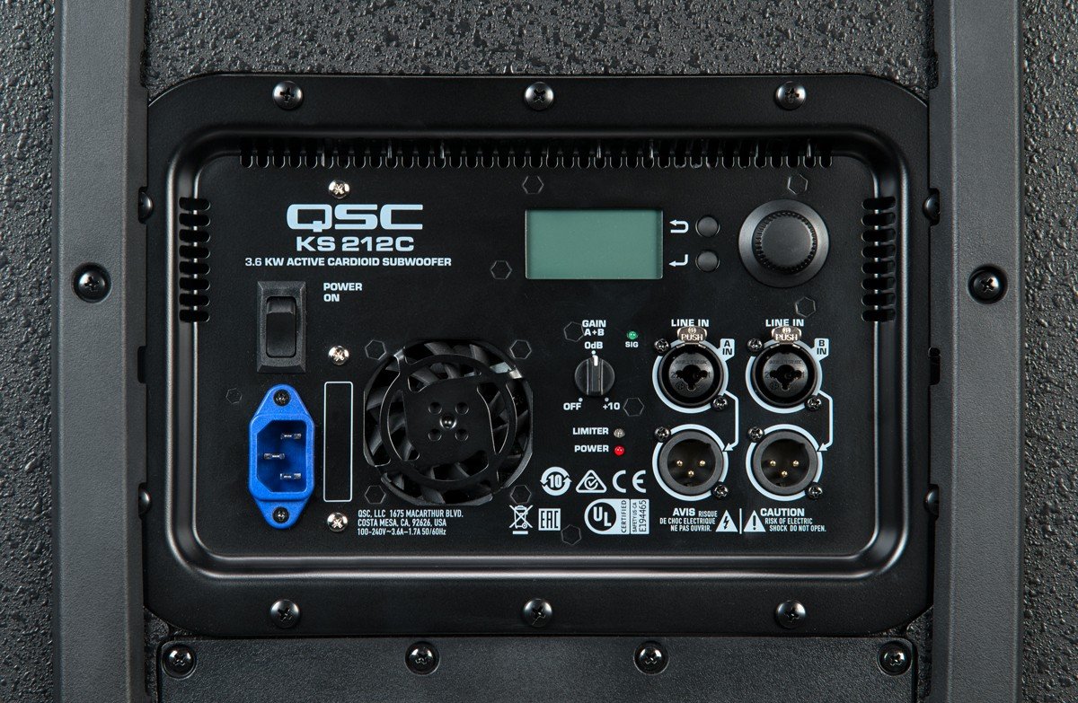 QSC KS212C Powered Cardioid Subwoofer - view 4