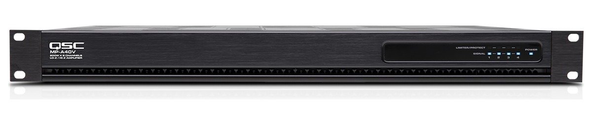 QSC MP-A40V Four Channel Install Power Amplifier - view 2