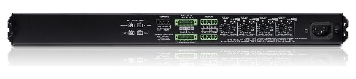 QSC MP-A40V Four Channel Install Power Amplifier - view 3