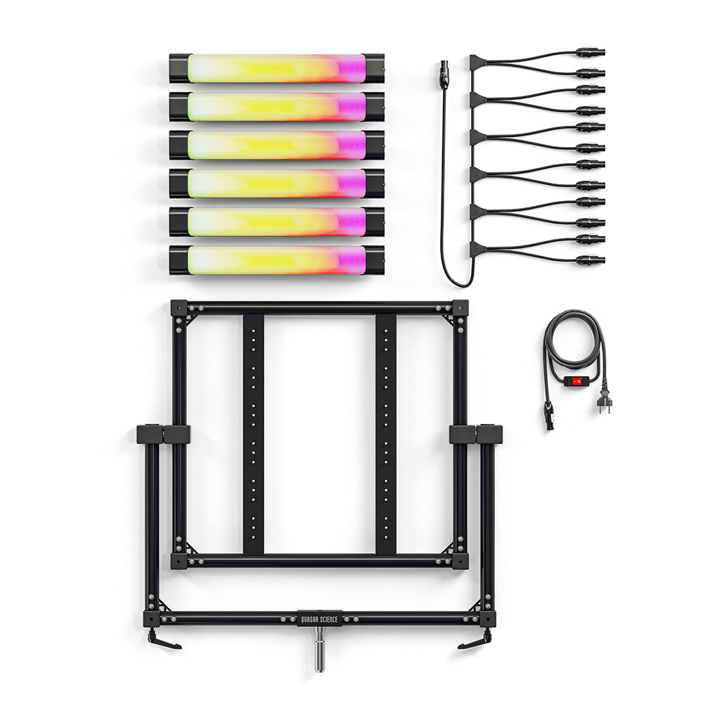 Quasar Science Ossium Frame with Six 4ft Double Rainbow Tubes - view 3