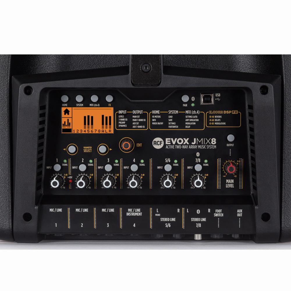 RCF EVOX JMIX8 Portable PA with 8-Channel Digital Mixer - view 4