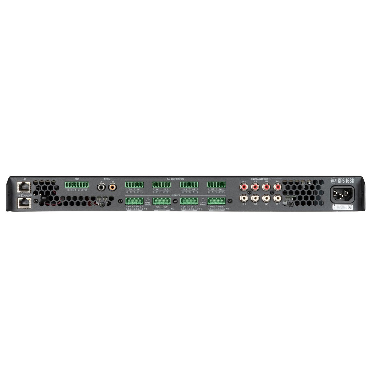 RCF KPS 168D 8-Channel Install Amplifier with DSP - view 3