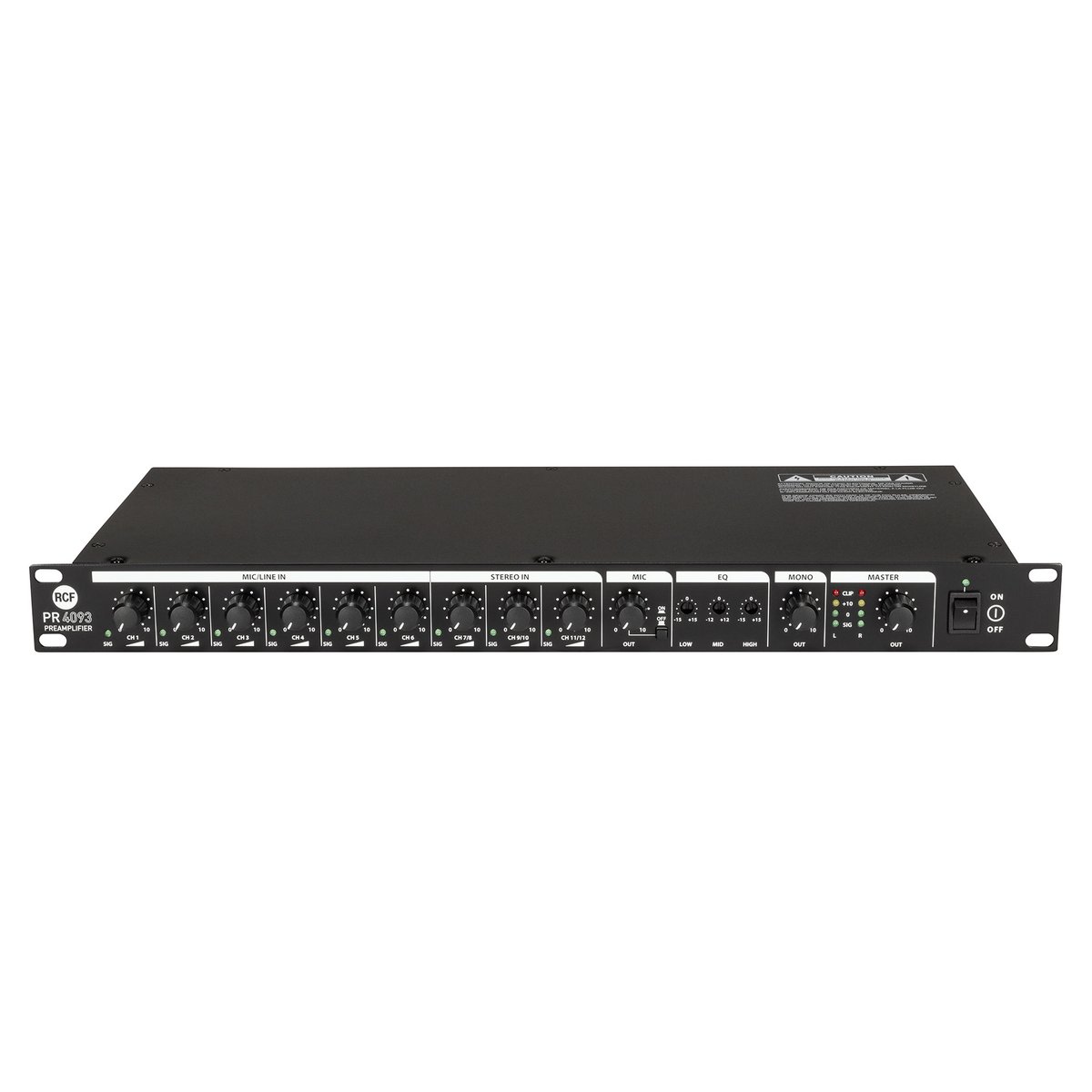 RCF PR 4093 Nine-Input Three-Output Preamplifier
