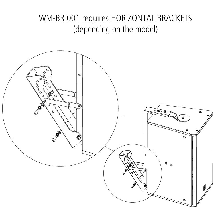 RCF WM-BR 001 Wall Mount Bracket - view 4