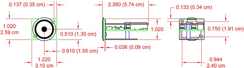 RDL AMS-TS1 Touch-Activated Electronic Pushbutton with Integral Controller - view 2
