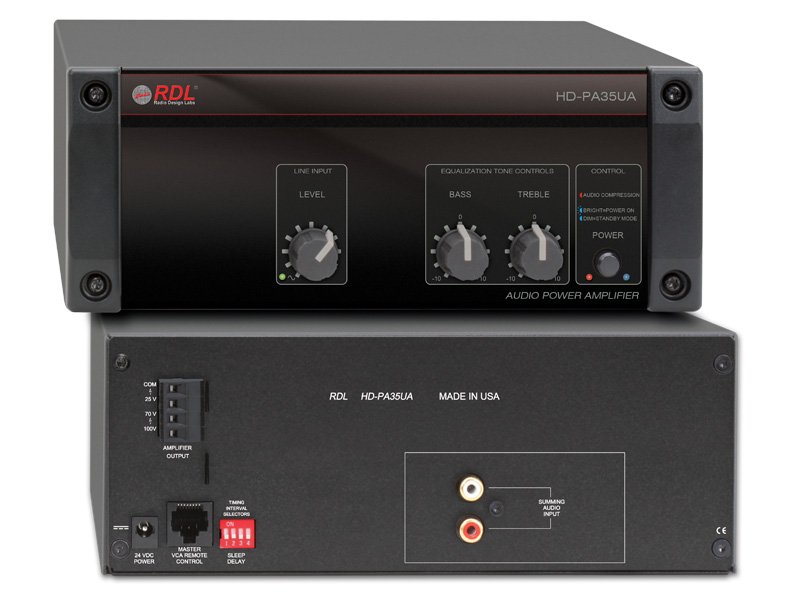 RDL HD-PA35UA Constant-Voltage Version of the Single-Input HD-PA35U Power Amplifier product image