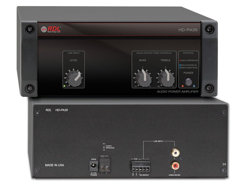 RDL HD-PA35 Compact Single-Zone Power Amplifier product image