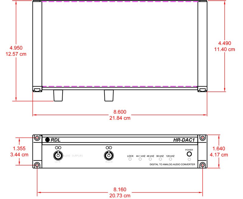 RDL HR-DAC1 Stereo Digital-To-Analog Converter - view 2