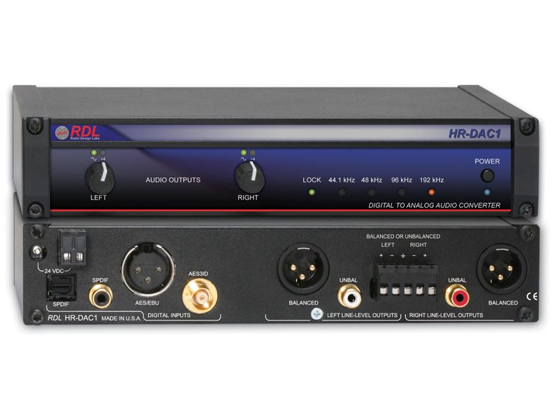 RDL HR-DAC1 Stereo Digital-To-Analog Converter product image