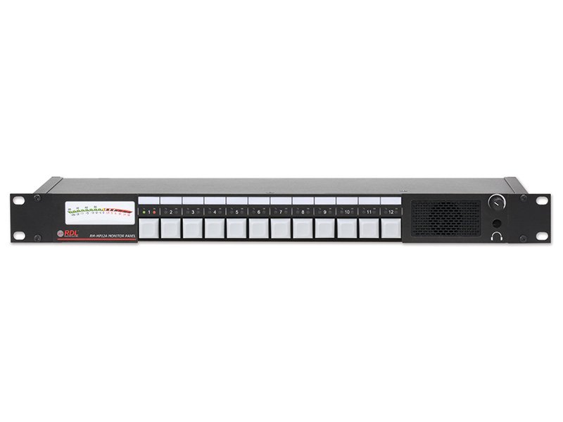 RDL RM-MP12A Rack-Mount 12-Channel Audio Monitor Panel product image