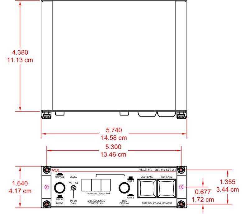 RDL RU-ADL2 DSP Dual-Output Audio Delay - view 2