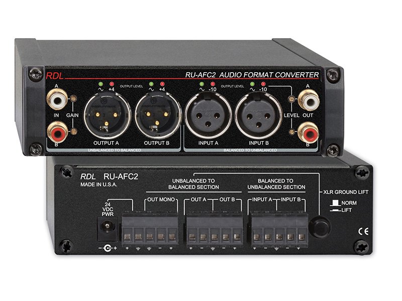 RDL RU-AFC2 Bi-Directional Consumer/Professional Stereo Format Converter product image