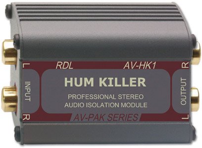 RDL AV-HK1 Stereo Transformer Isolation, Unbalanced High Impedance