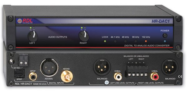 RDL HR-DAC1 Stereo Digital-To-Analog Converter