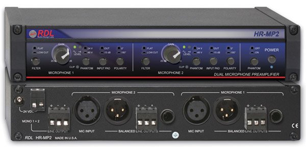 RDL HR-MP2 Microphone Preamplifier
