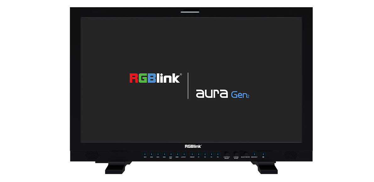 RGBlink aura UHD 24 Gen 2 12G-SDI 4K HDR Production Monitor