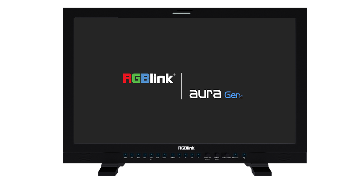 RGBlink aura UHD 27 Gen 2 12G-SDI 4K HDR Production Monitor
