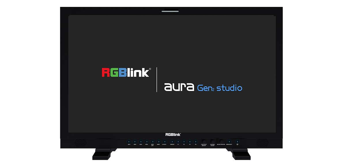 RGBlink aura UHD studio 32 Gen 2 12G-SDI 4K HDR Production Monitor
