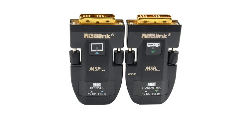 RGBlink MSP 314-4 Compact 4K30 DVI Fiber Extender Set