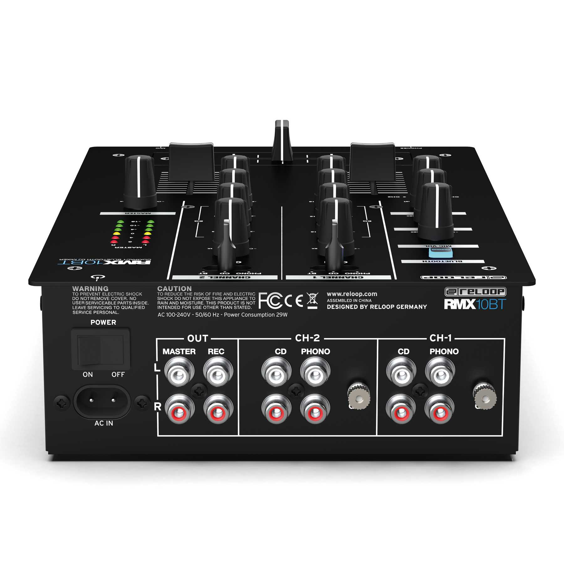 Reloop RMX-10 BT 2-Channel DJ Mixer with Bluetooth - view 4