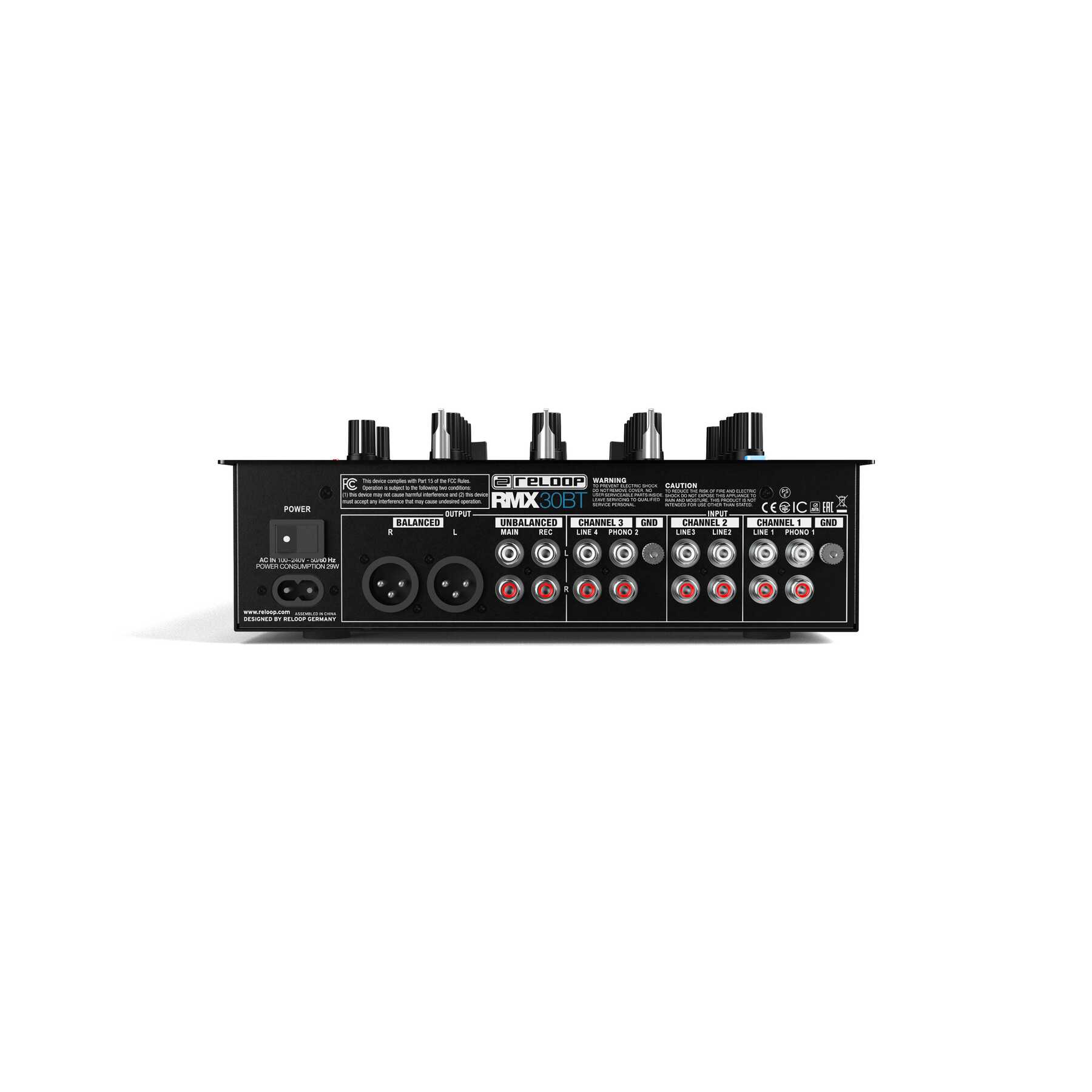 Reloop RMX-30 BT 3-Channel DJ Mixer with Bluetooth - view 3