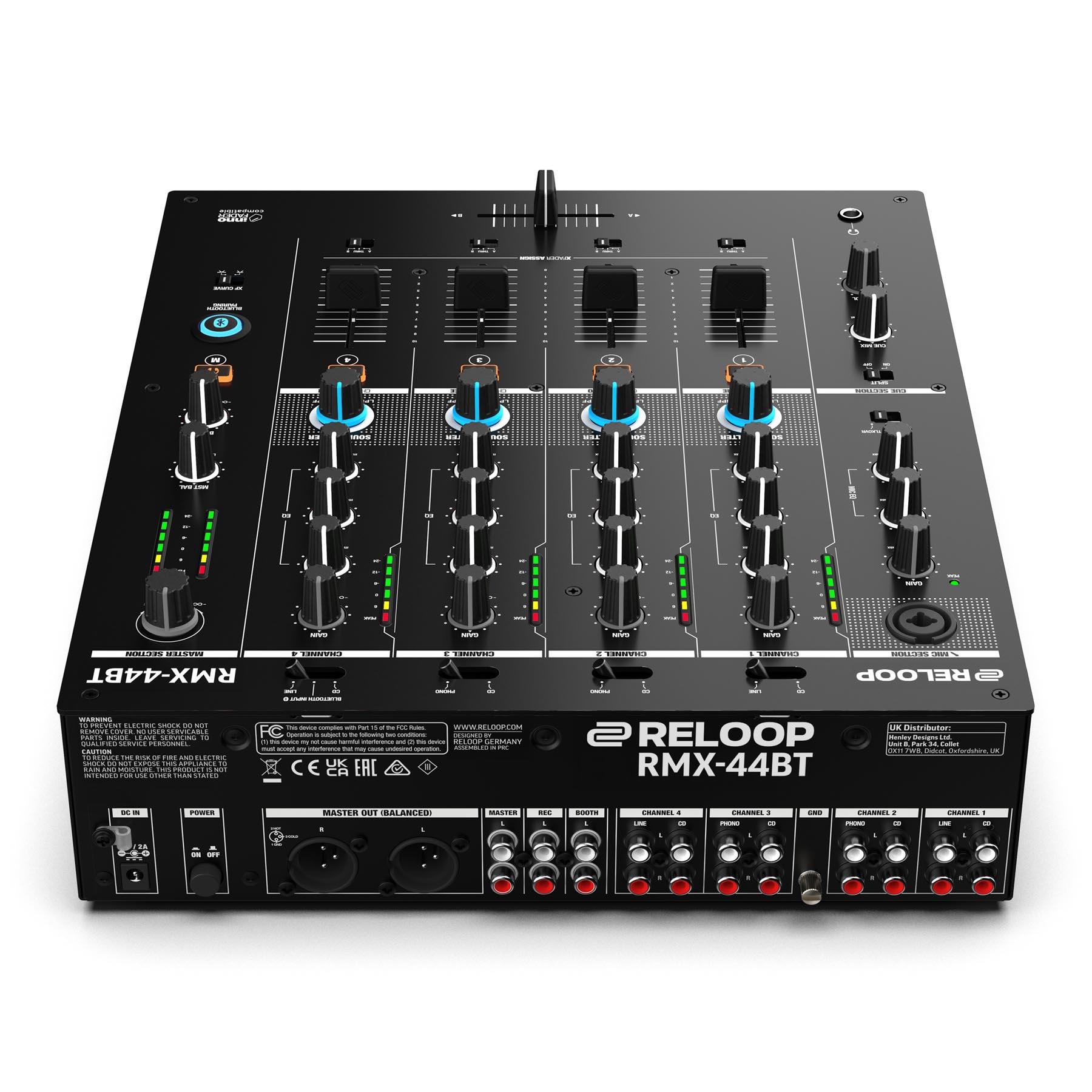 Reloop RMX-44 BT 4-Channel Club Mixer with Bluetooth - view 3