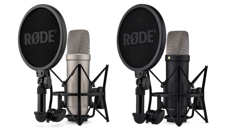 Rode NT1 5th Generation Condenser Microphone with SM6 Shockmount and Pop  Filter - Silver