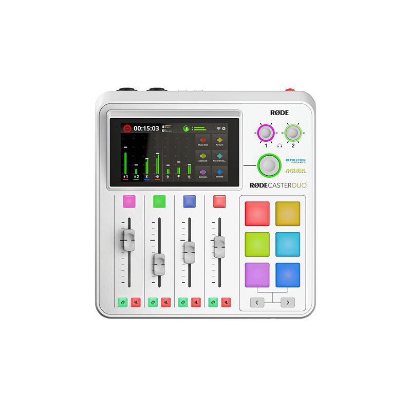 RODECaster Duo Podcast Production Console - White