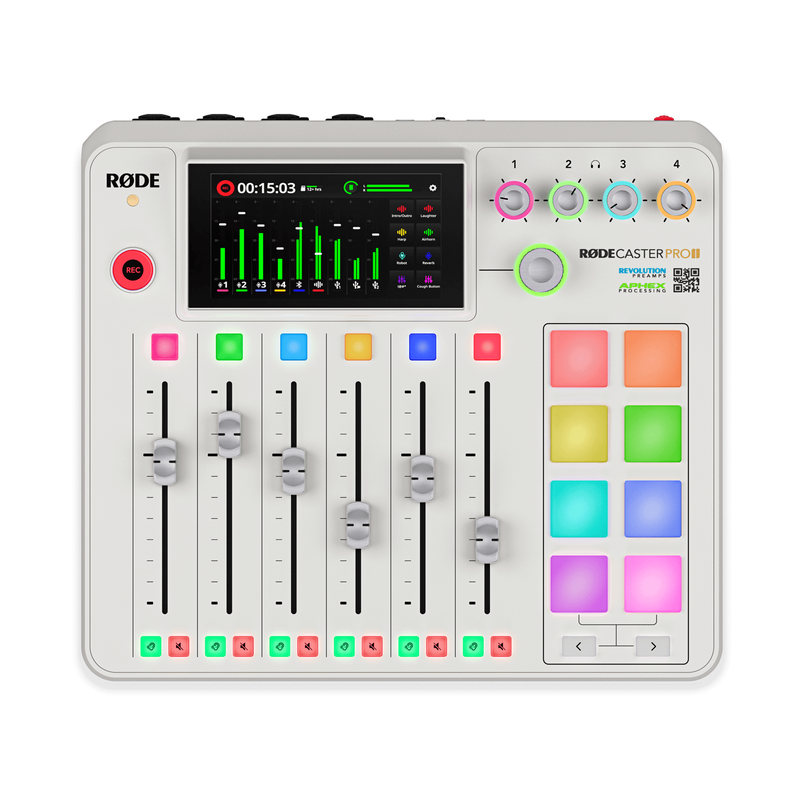 RODECaster Pro II Podcast Production Console - White