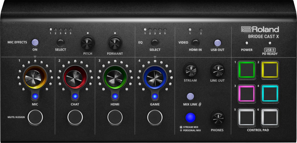 Roland BRIDGE CAST X Dual Bus Streaming Mixer and Video Capture
