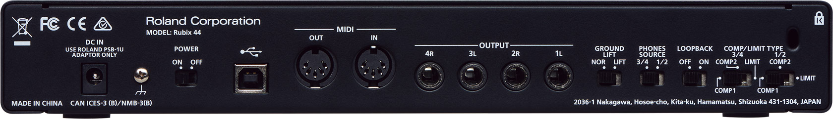 Roland Rubix44 USB Audio Interface - view 2