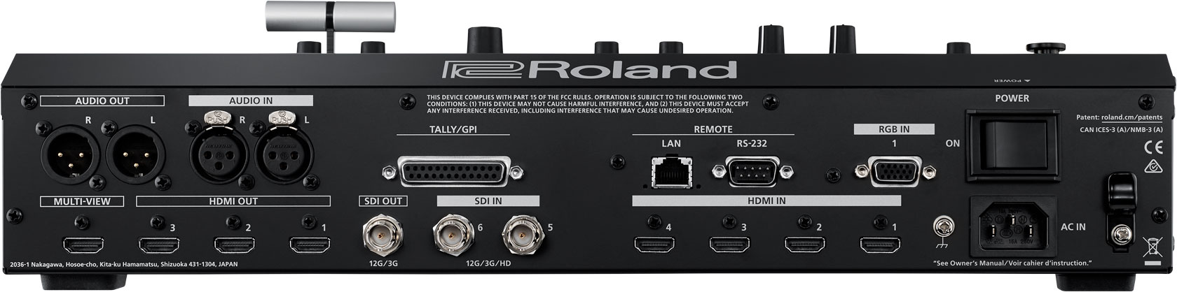 Roland V-600UHD 4K HDR Multi-format Video Switcher - view 2