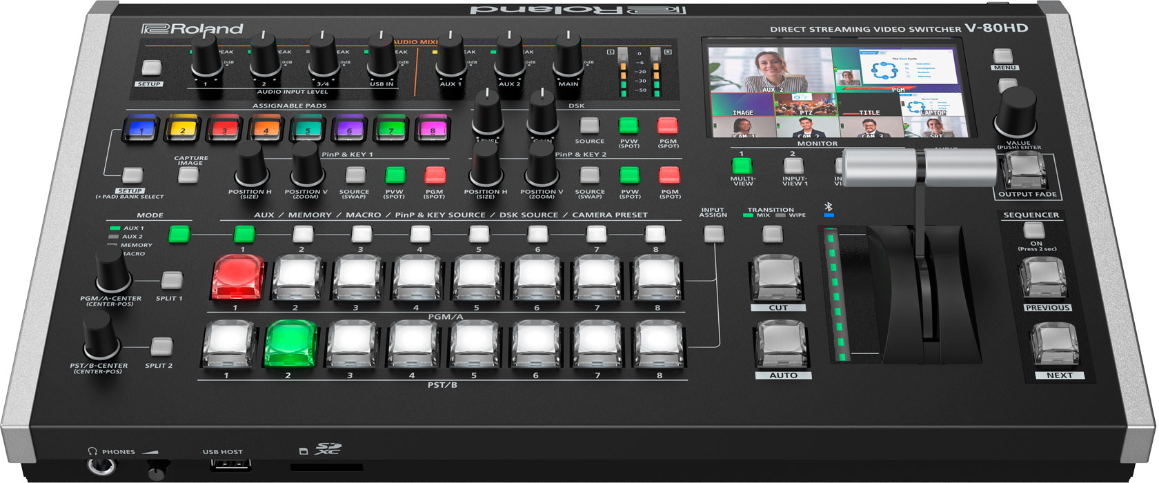 Roland V-80HD Direct Streaming Video Switcher - view 3