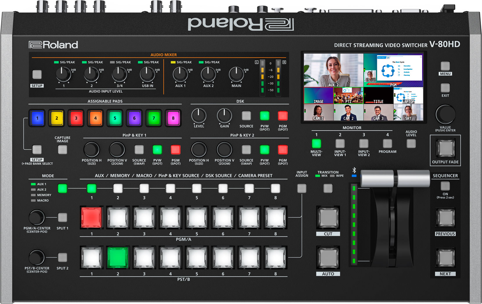 Roland V-80HD Direct Streaming Video Switcher - view 2