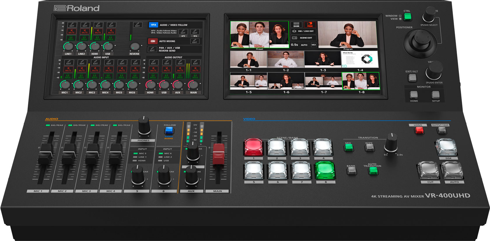 Roland VR-400UHD 4K Streaming AV Mixer - view 2