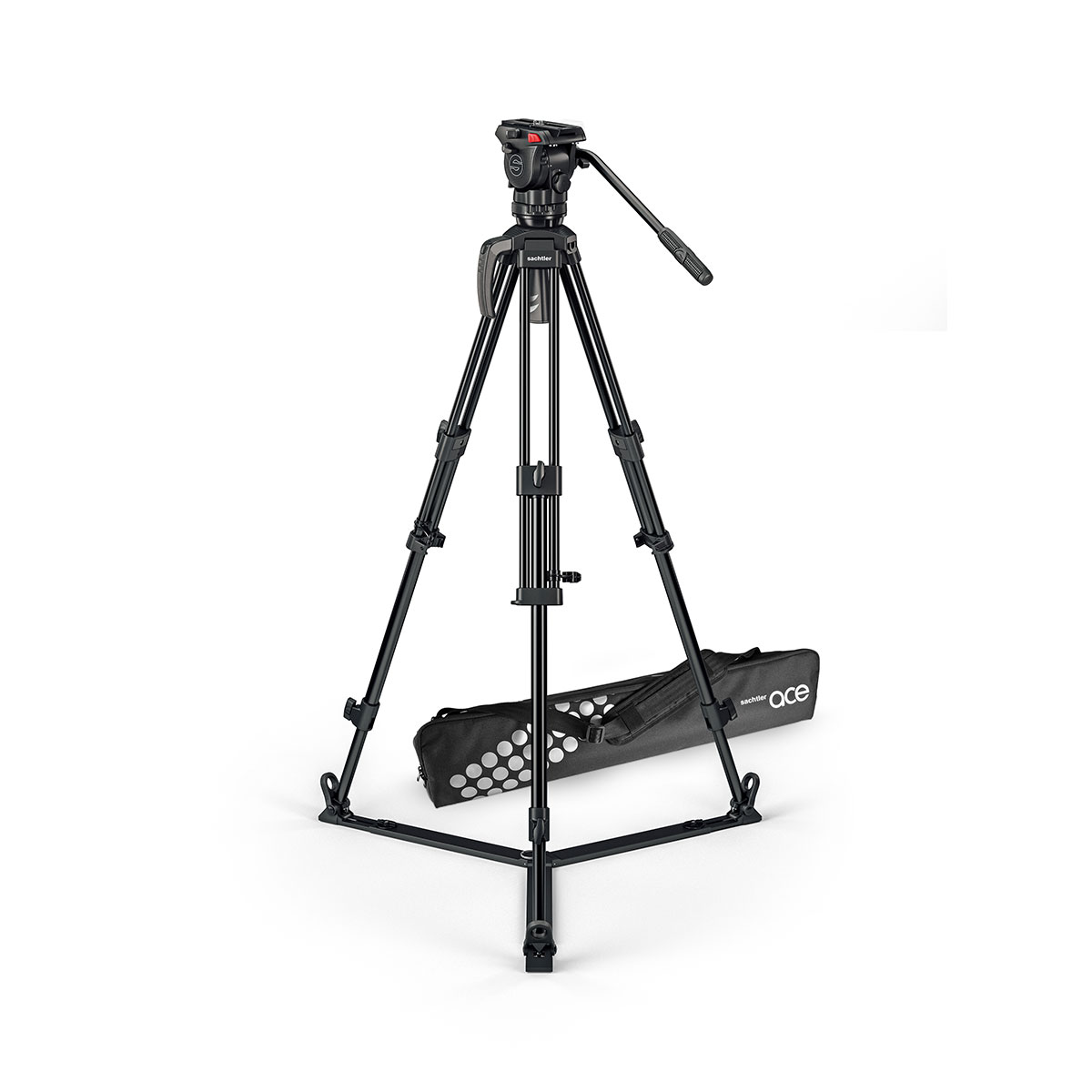 Sachtler 1002M System Ace M aluminium with Fluid Head, Ace 75/2 D Tripod, Ground Spreader & Bag - view 2