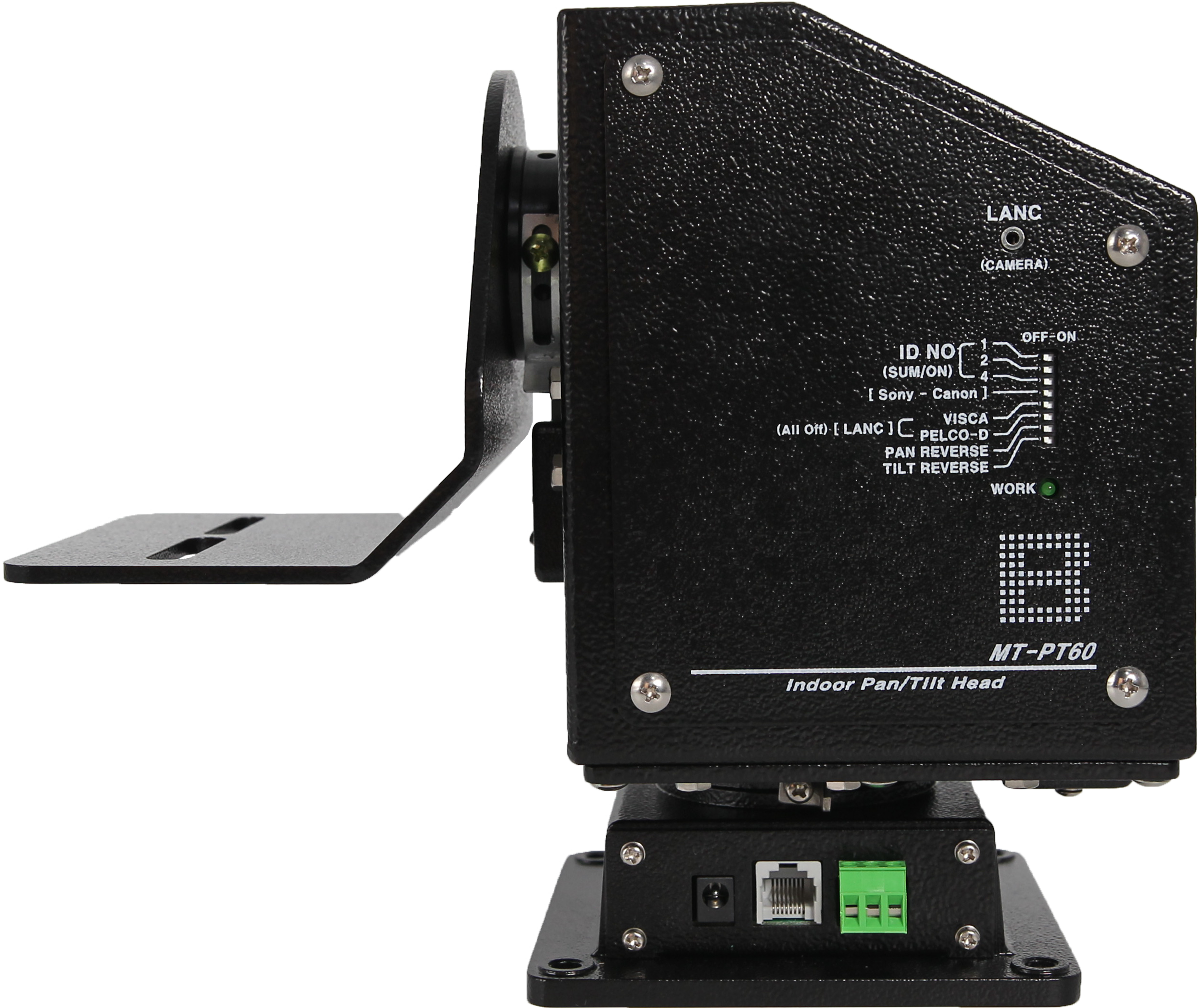 Salrayworks MT-PT60B Indoor Pan/Tilt Head A silent-operation pan/tilt head rated to 22 lb, mountable on a tripod - view 2