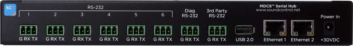 Sound Control Technologies MDC6 Serial Hub for Cisco Environments - view 2