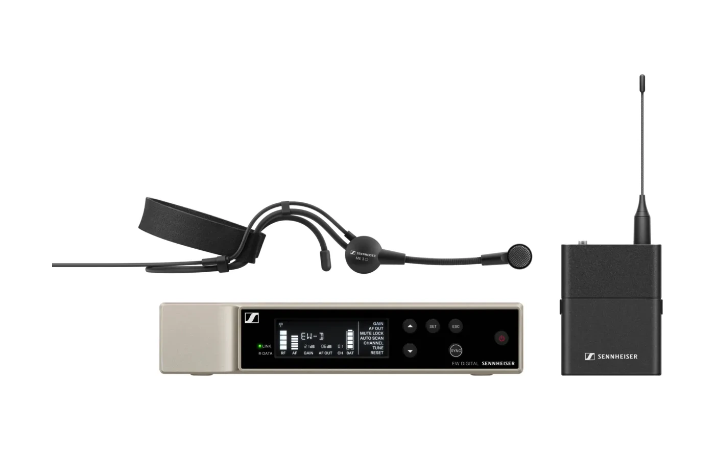 EW-D ME3 SET Evolution Digital Wireless Headworn System