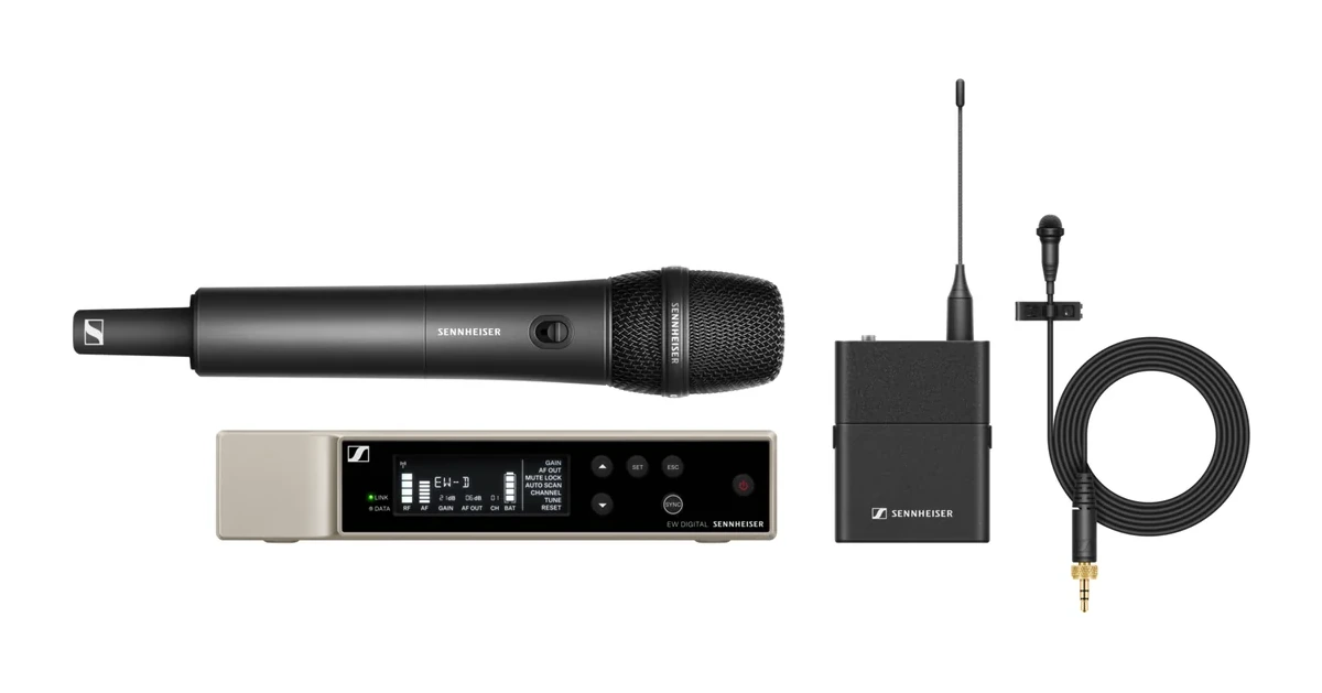 Sennheiser EW-D ME2/835-S Set Evolution Digital Combo Wireless Lavalier & Handheld System - view 2