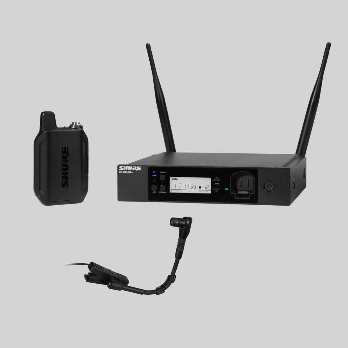 Shure GLXD14R+/B98 Gooseneck System Half-Rack GLX-D+ Instrument Wireless product image