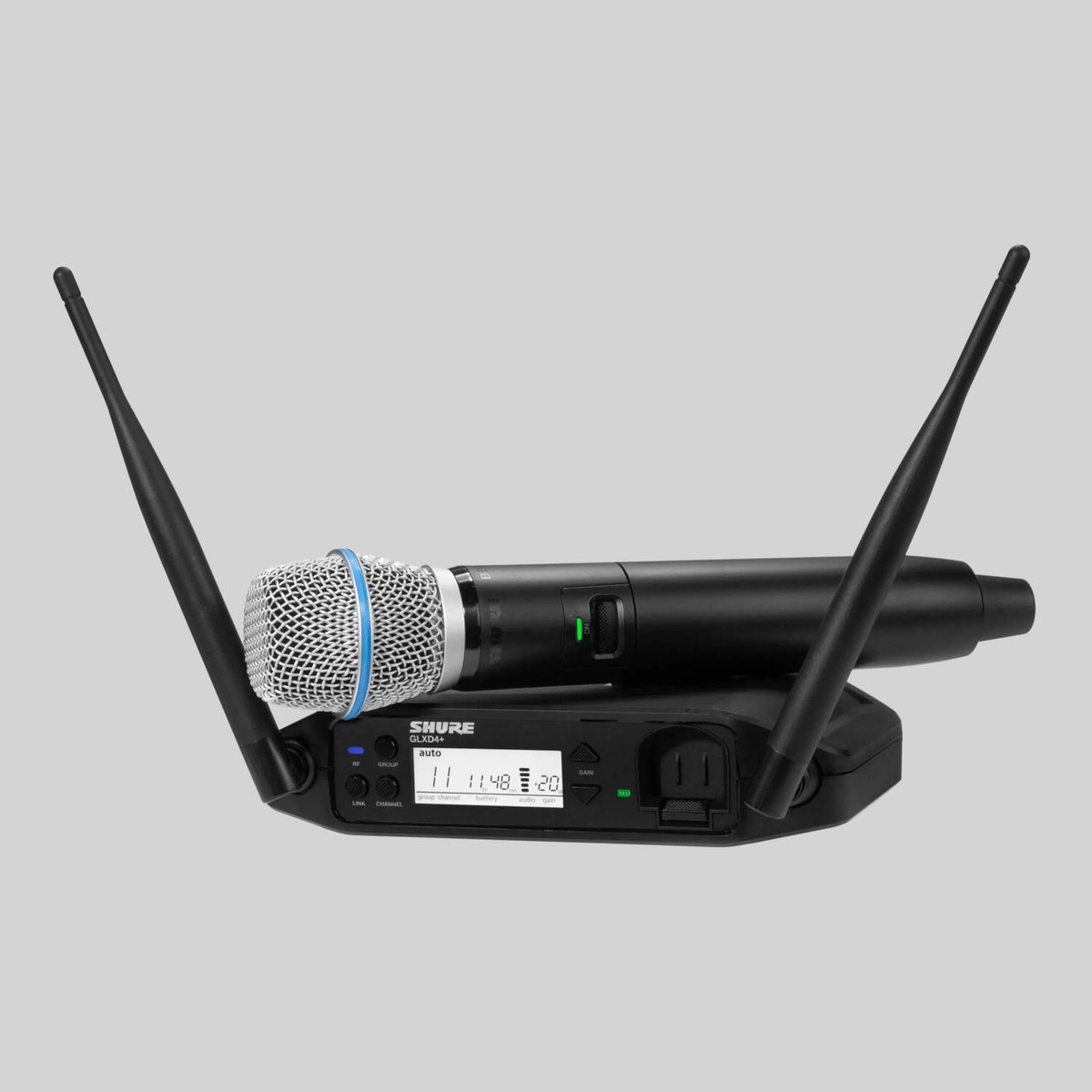 Shure GLXD24+/B87A Handheld System Dual-Band Digital Wireless Vocal System product image