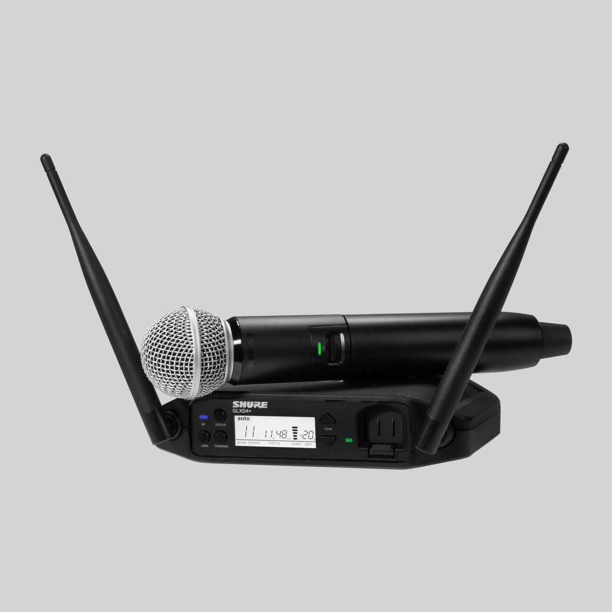 Shure GLXD24+/SM58 Handheld System Dual-Band Digital Wireless Vocal System product image