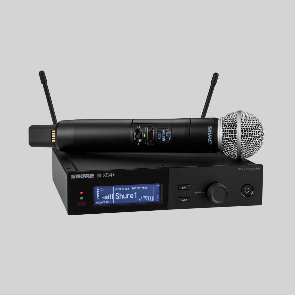 Shure SLXD24+/58 Handheld Digital System Includes SLXD2+/58 Handheld Transmitter product image