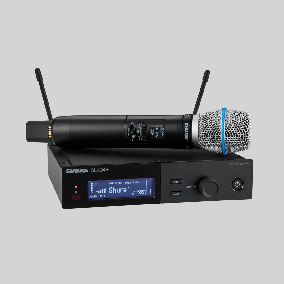 Shure SLXD24+/B87A Handheld Digital System Includes SLXD2+/B87A Handheld Transmitter product image