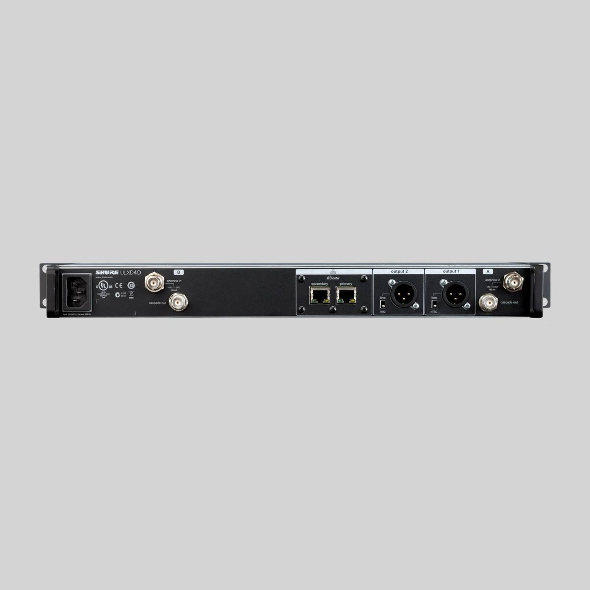 Shure ULXD4D Dual Digital Wireless Receiver - view 2