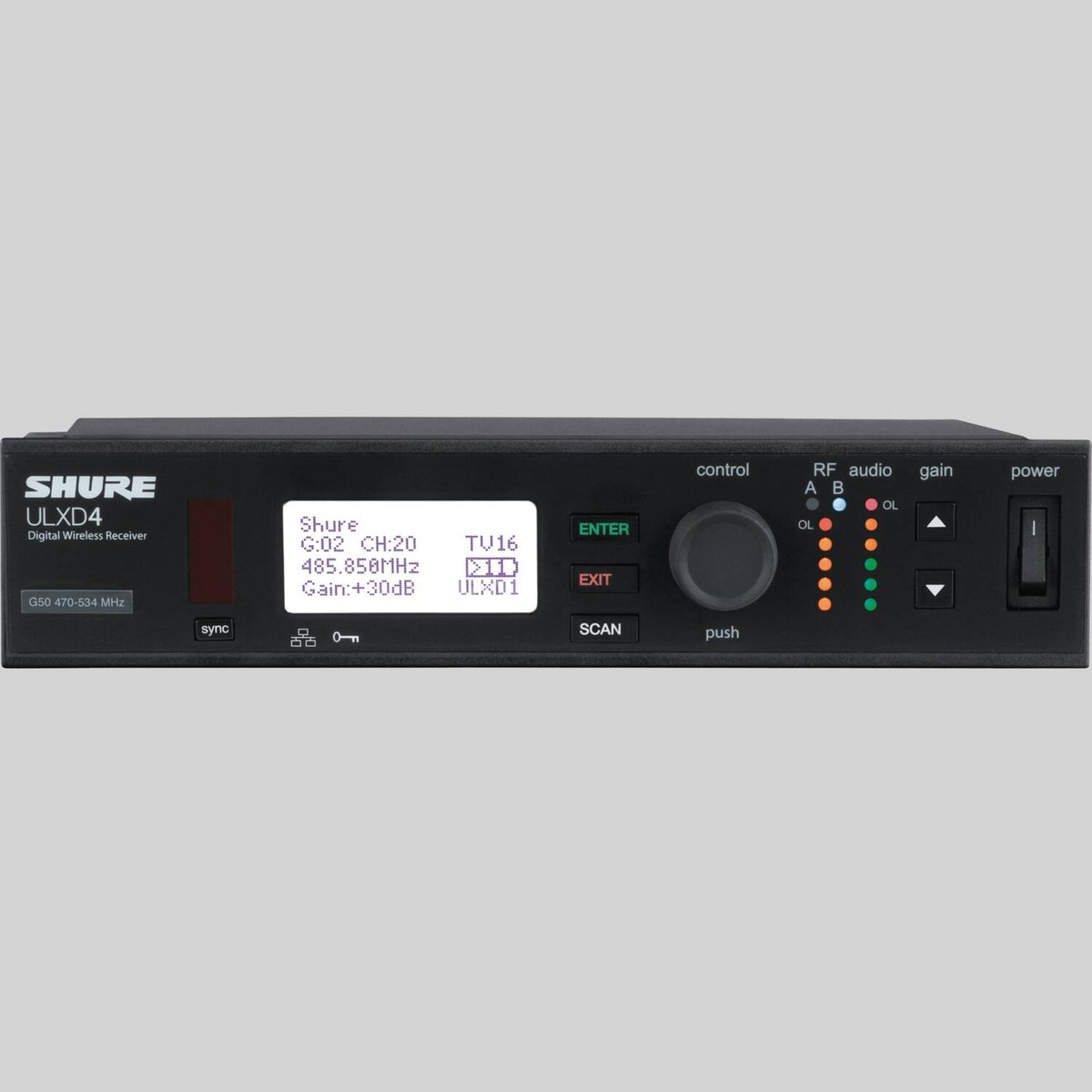 Shure ULXD4 Digital Wireless Receiver product image