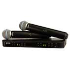 Shure BLX288/PG58 Dual Channel Handheld System Dual-Channel Analog UHF Wireless System